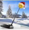 HappyBalls Happy Santa Red Hat Antenna Topper / Auto Dashboard Accessory